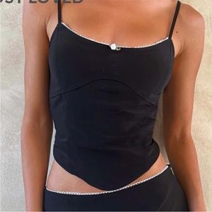 Tiger Mist Eleyna top in black. Excellent condition worn once.